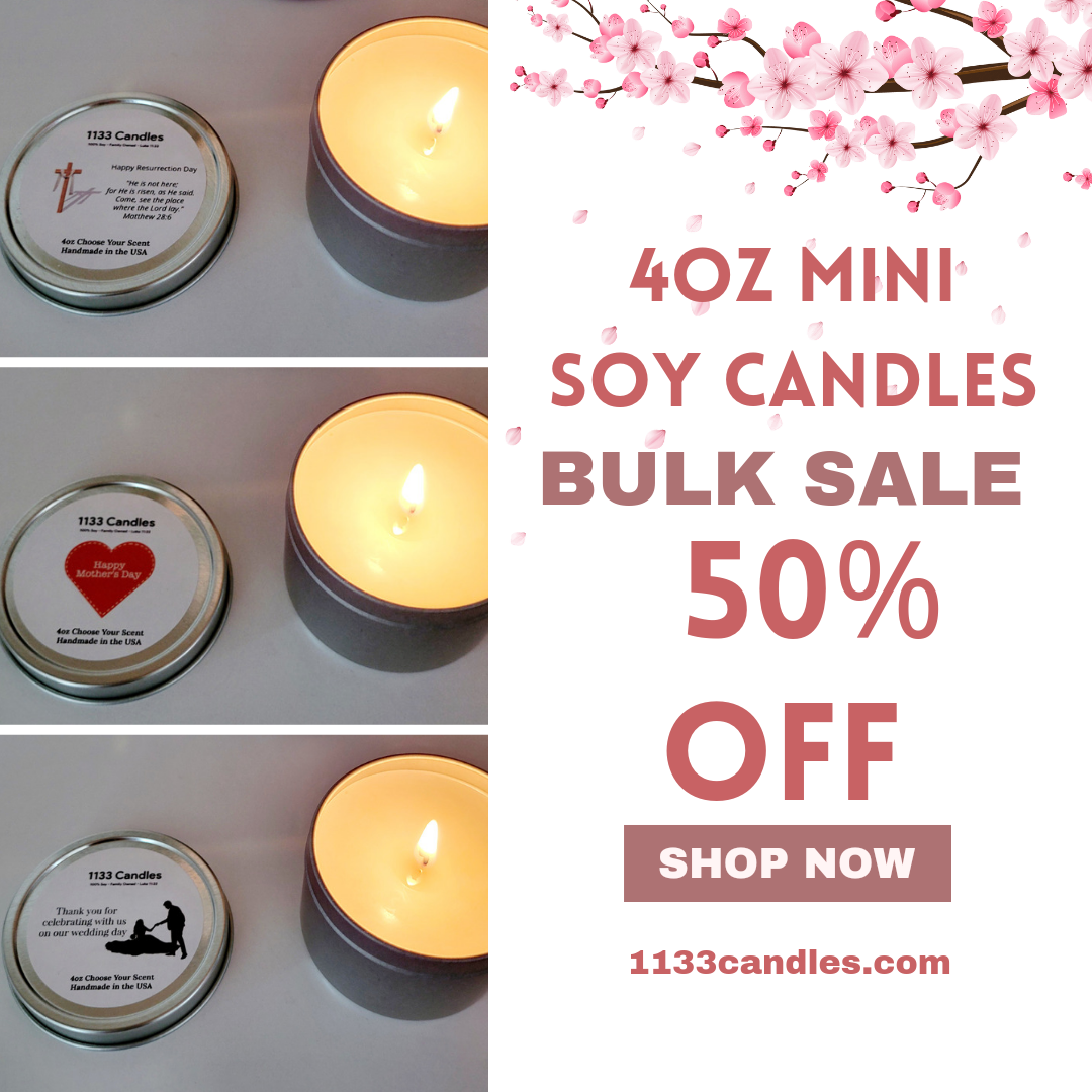 Bulk soy candles store